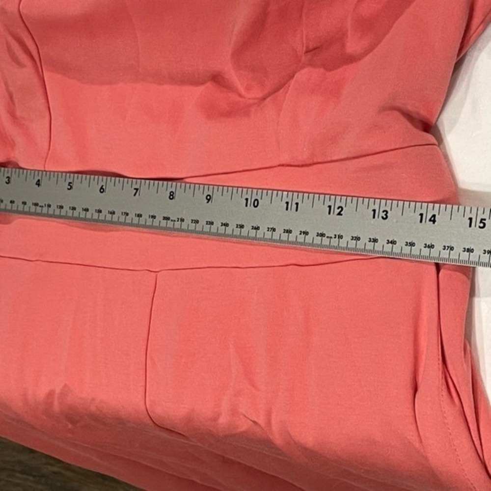 NWT New York‎ & Company Jumpsuit Medium Coral Ruffle Sleeve Tie Waist Career - Picture 8 of 11